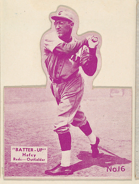 :Card 16 Hafey Reds Outfielder  from the Batter Up series is-16x12"(A3) Poster