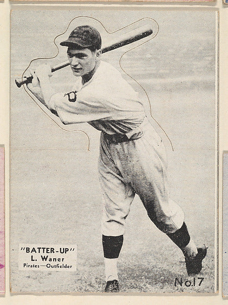 :Card 17 L. Waner Pirates Outfielder  from the Batter Up ser-16x12"(A3) Poster