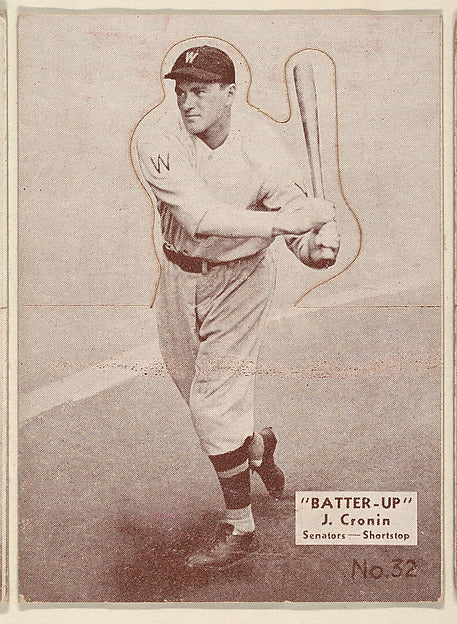 :Card 32 J. Cronin Senators Shortstop  from the Batter Up se-16x12"(A3) Poster