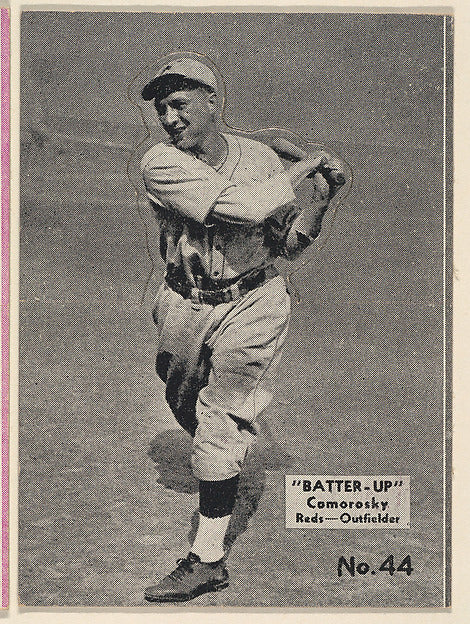 :Card 44 Comorosky Reds Outfielder  from the Batter Up serie-16x12"(A3) Poster