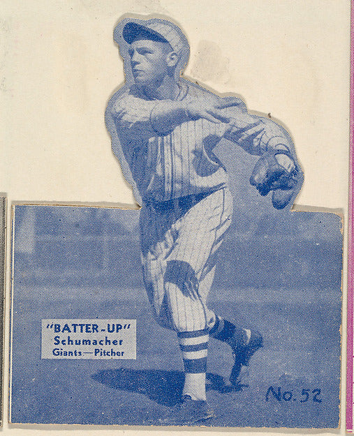 :Card 52 Schumacher Giants Pitcher  from the Batter Up serie-16x12"(A3) Poster
