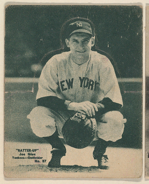 :Card 87 Joe Glen Yankees Outfielder  from the Batter Up ser-16x12"(A3) Poster