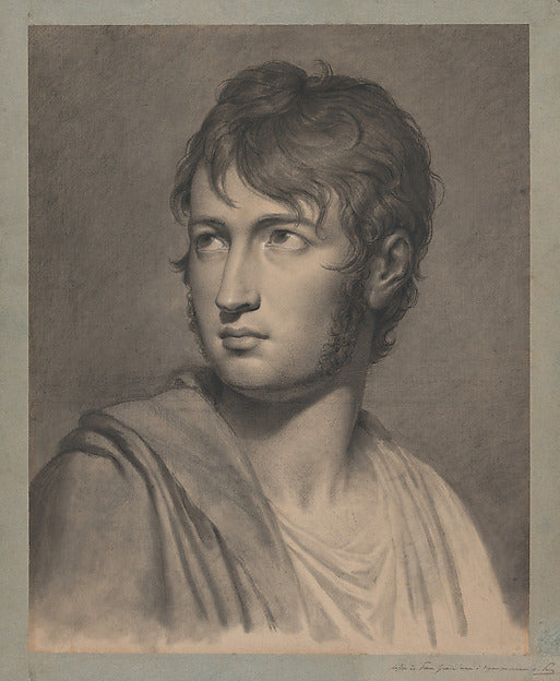 Pierre Narcisse Guérin:Portrait of a Young Man c1810–20-16x12"(A3) Poster