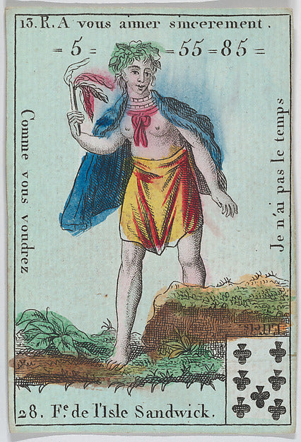 Anonymous, French, 18th century:F.e d l'Isle Sandwick from p-16x12"(A3) Poster