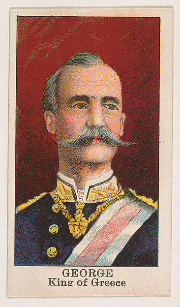 :George King of Greece from the Rulers series for The Lauer -16x12"(A3) Poster