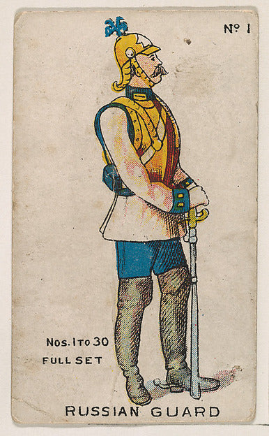 :Number 1 Russian Guard from the "Soldier Cards" series 1910-16x12"(A3) Poster