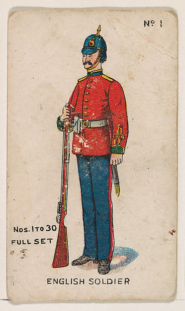 :Number 1 English Soldier from the "Soldier Cards" series 19-16x12"(A3) Poster