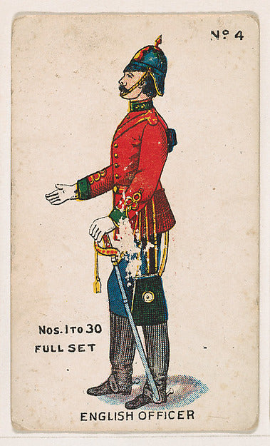 :Number 4 English Officer from the "Soldier Cards" series 19-16x12"(A3) Poster
