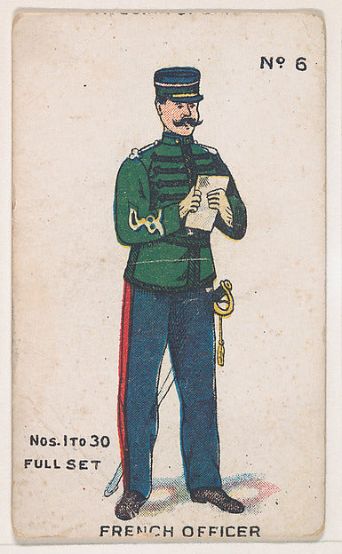 :Number 6 French Officer from the "Soldier Cards" series 191-16x12"(A3) Poster