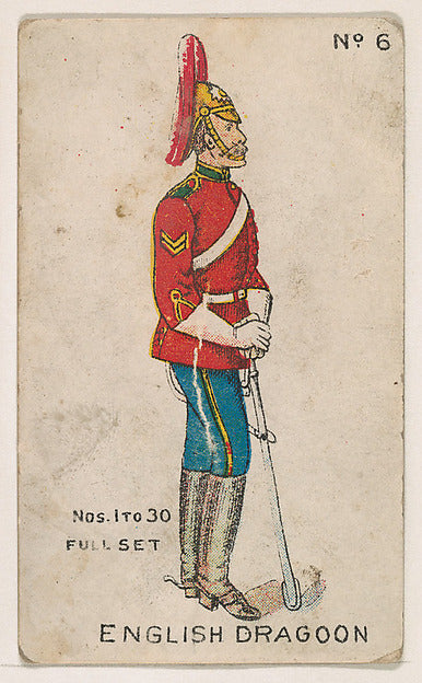 :Number 6 English Dragoon from the "Soldier Cards" series 19-16x12"(A3) Poster
