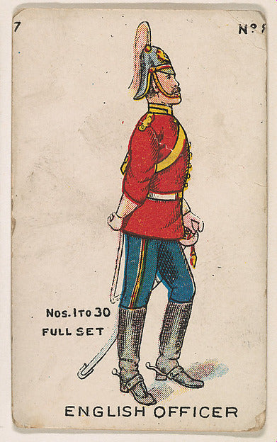 :Number 8 English Officer from the "Soldier Cards" series 19-16x12"(A3) Poster