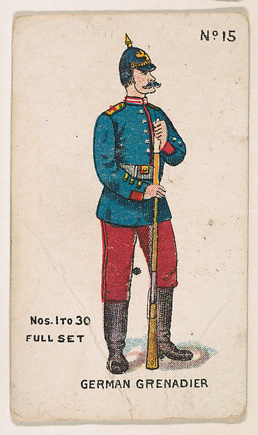 :Number 15 German Grenadier from the "Soldier Cards" series -16x12"(A3) Poster
