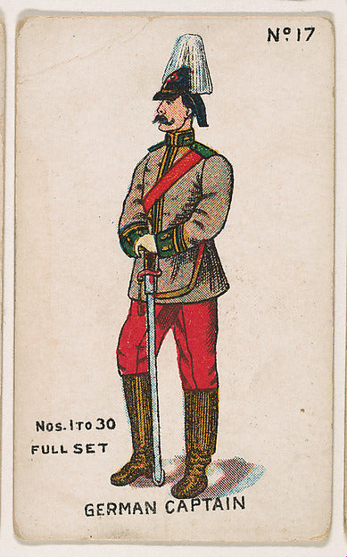 :Number 17 German Captain from the "Soldier Cards" series 19-16x12"(A3) Poster