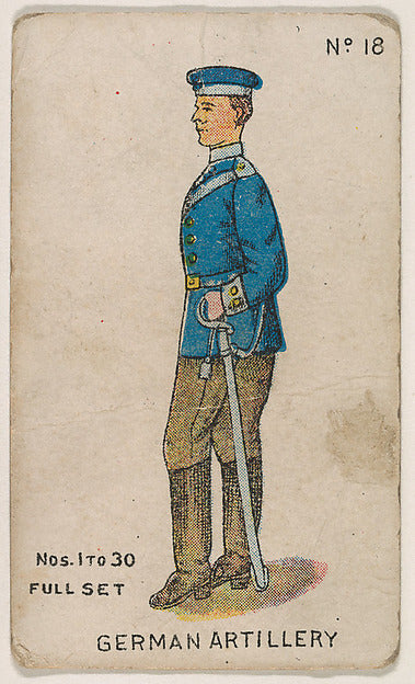 :Number 18 German Artillery from the "Soldier Cards" series -16x12"(A3) Poster