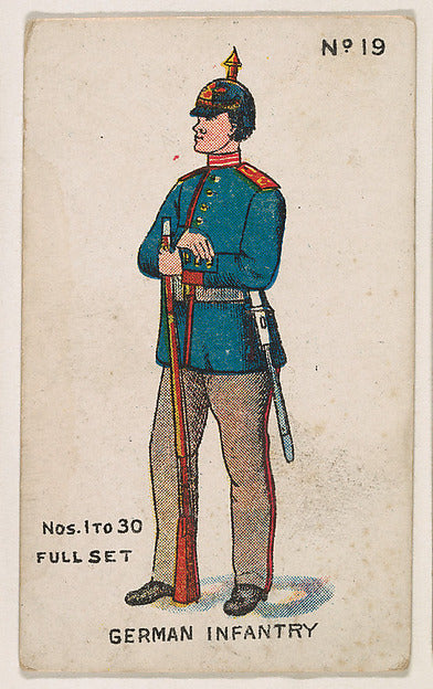 :Number 19 German Infantry from the "Soldier Cards" series 1-16x12"(A3) Poster