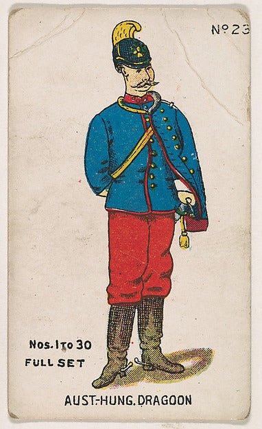 :Number 23 Austro-Hungarian Dragoon from the "Soldier Cards"-16x12"(A3) Poster