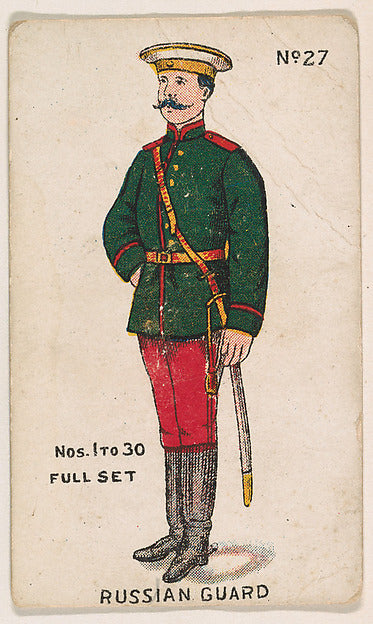 :Number 27 Russian Guard from the "Soldier Cards" series 191-16x12"(A3) Poster