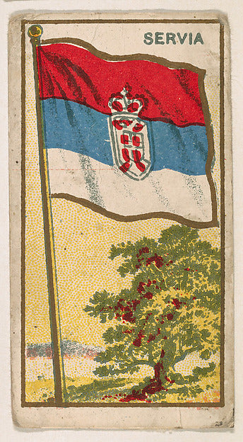 :Flag of Serbia from the Flag Caramels series for the Americ-16x12"(A3) Poster