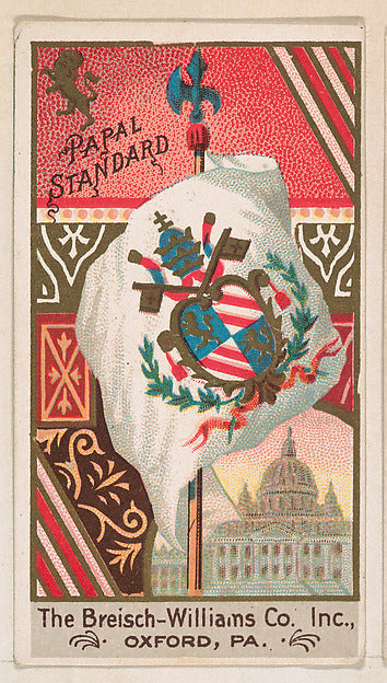 :Papal Standard from the Flags series for Breisch-Williams C-16x12"(A3) Poster