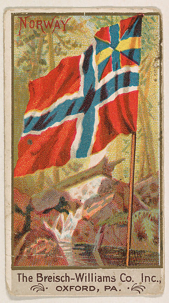 :Flag of Norway from the Flags series for Breisch-Williams C-16x12"(A3) Poster
