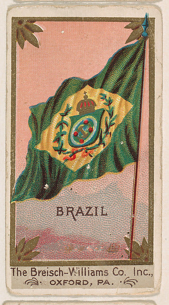 :Flag of Brazil from the Flags series for Breisch-Williams C-16x12"(A3) Poster