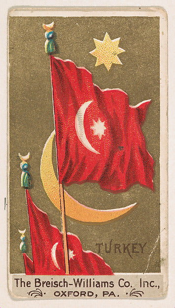 :Flag of Turkey from the Flags series for Breisch-Williams C-16x12"(A3) Poster