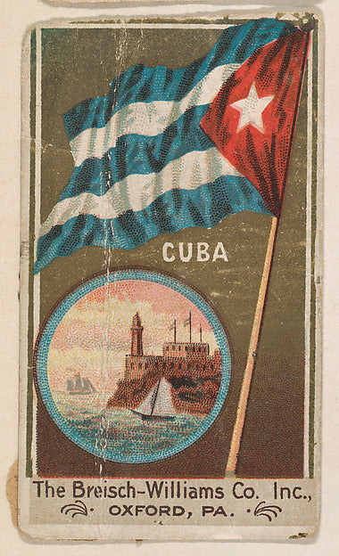 :Flag of Cuba from the Flags series for Breisch-Williams Co.-16x12"(A3) Poster