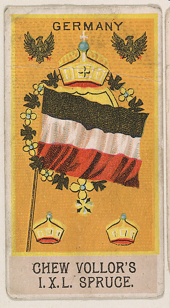 :Flag of Germany from the Flags series for Vollor's Gum c190-16x12"(A3) Poster