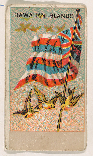 :Flag of the Hawaiian Islands from the Flags series issued b-16x12"(A3) Poster