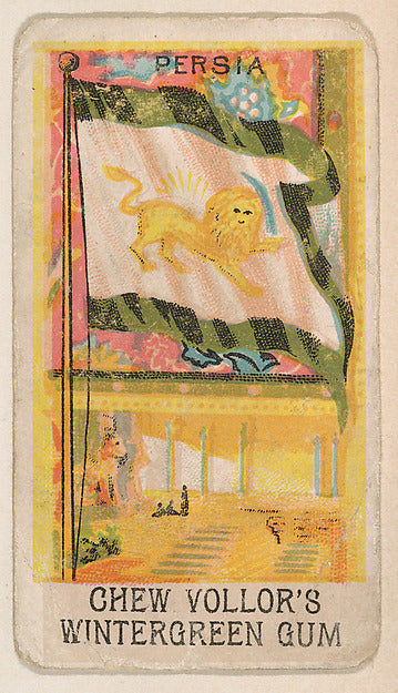 :Flag of Persia from the Flags series for Vollor's Gum c1905-16x12"(A3) Poster