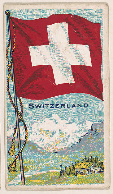 :Flag of Switzerland from the Flags of All Nations series is-16x12"(A3) Poster