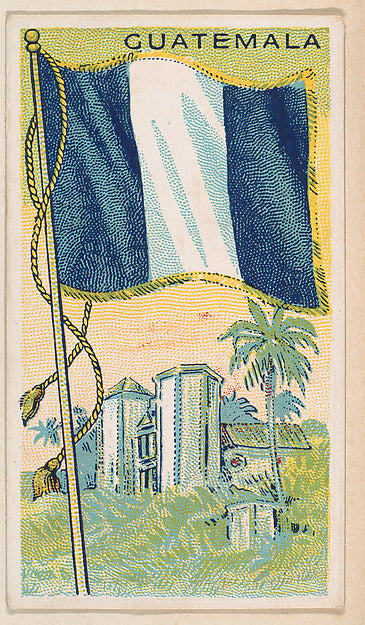 :Flag of Guatemala from the Flags of All Nations series issu-16x12"(A3) Poster