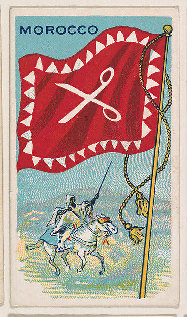 :Flag of Morocco from the Flags of All Nations series issued-16x12"(A3) Poster