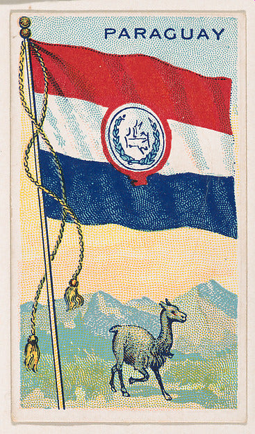 :Flag of Paraguay from the Flags of All Nations series issue-16x12"(A3) Poster