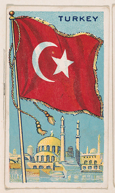 :Flag of Turkey from the Flags of All Nations series issued -16x12"(A3) Poster