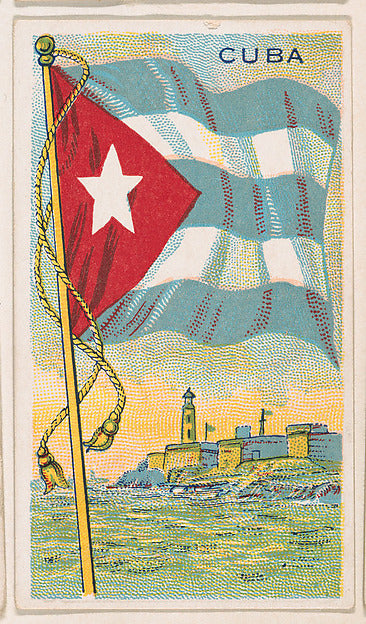 :Flag of Cuba from the Flags of All Nations series issued by-16x12"(A3) Poster