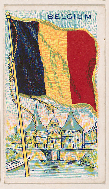 :Flag of Belgium from the Flags of All Nations series issued-16x12"(A3) Poster