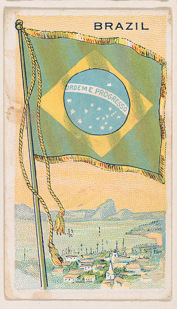:Flag of Brazil from the Flags of All Nations series issued -16x12"(A3) Poster