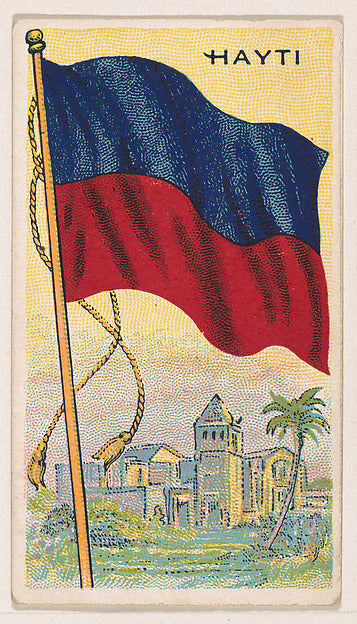 :Flag of Haiti from the New Flags series issued by Charles F-16x12"(A3) Poster