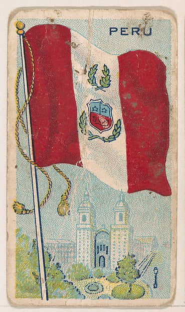 :Flag of Peru from the New Flags series issued by Charles F.-16x12"(A3) Poster