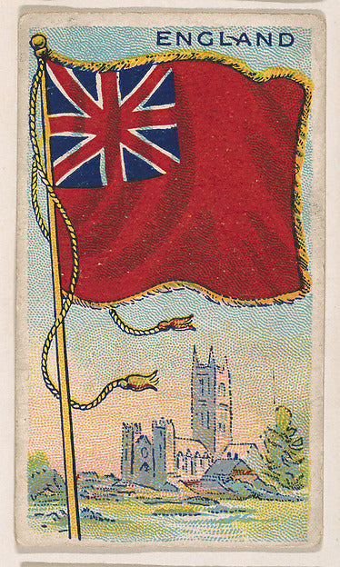 :Flag of England from the Flag Gum series issued by John H. -16x12"(A3) Poster
