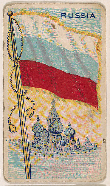 :Flag of Russia from the Flag Gum series issued by John H. D-16x12"(A3) Poster