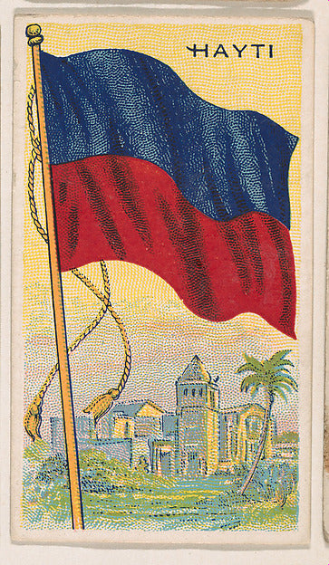 :Flag of Haiti from the Flag Gum series issued by John H. Do-16x12"(A3) Poster