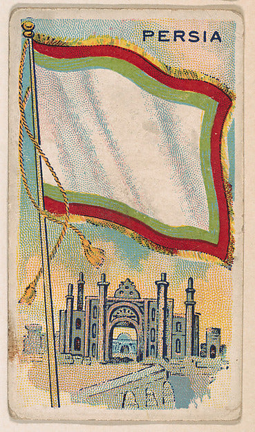 :Flag of Persia from the Flag Gum series issued by John H. D-16x12"(A3) Poster