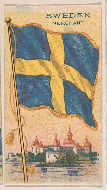 :Merchant Flag of Sweden from the Flagum series issued by th-16x12"(A3) Poster