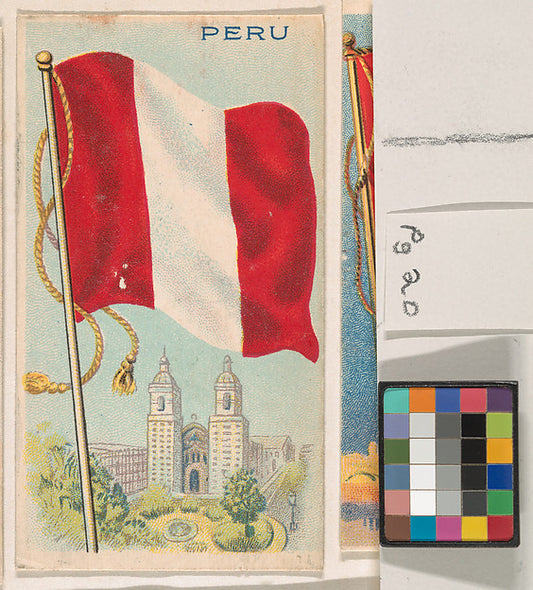 :Flag of Peru from the Flagum series issued by the American -16x12"(A3) Poster