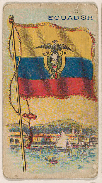 :Flag of Ecuador from the Flagum series issued by the Americ-16x12"(A3) Poster