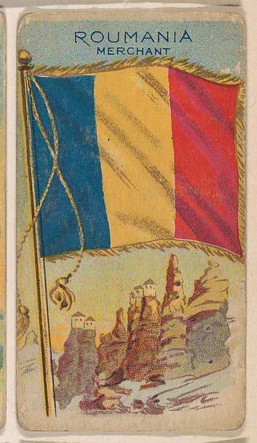 :Merchant Flag of Romania from the Flagum series issued by t-16x12"(A3) Poster