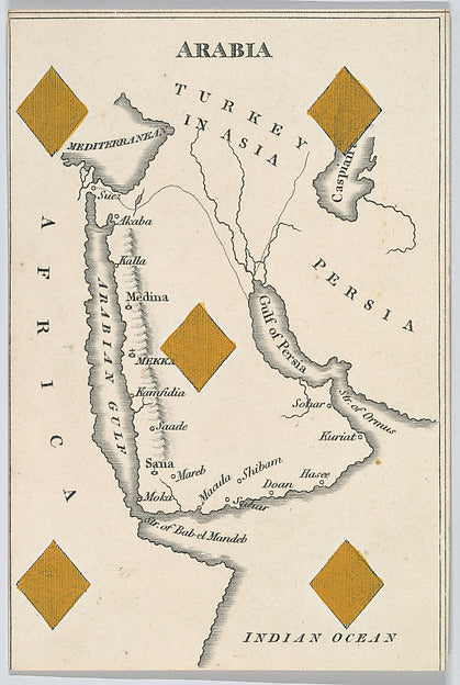 :Arabia from Court Game of Geography 1838–55-16x12"(A3) Poster