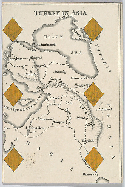 :Turkey in Asia from Court Game of Geography 1838–55-16x12"(A3) Poster